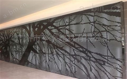 广州水果店亭宇2.5MM厚雕花铝单板